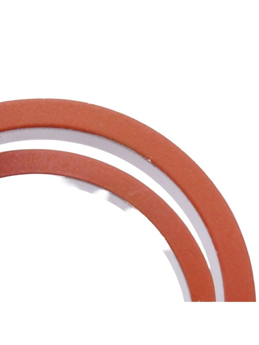 Hermes Anron Scarf Ring Silver Orange Metal - Picture 6 of 8